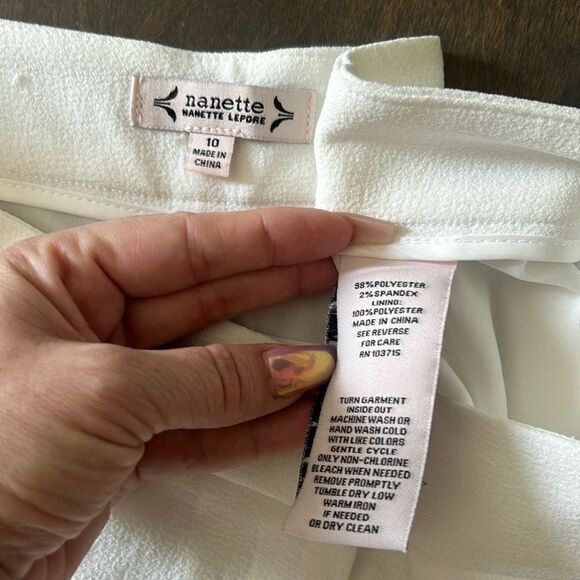 NWT Nanette Nanette Lepore Wide Leg Crepe Fashion Pant - Picture 11 of 16